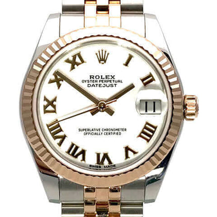 Rolex Datejust 31 Stahl Everose-Gold Uhr mit römischen Ziffern und Jubileeband bei Uhren2000 kaufen.