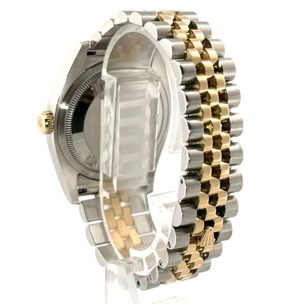 Rückseite der Rolex Datejust 36 Ref. 116233 mit Edelstahl und 18 kt Gelbgold Jubilé Armband