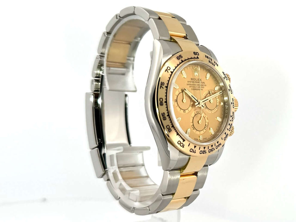 Rolex Daytona Edelstahl Gelbgold 116503 Champagner mit 40 mm Edelstahlgehäuse, 18 kt Gelbgold Lünette und Oyster Armband, Champagnerfarbenes Zifferblatt