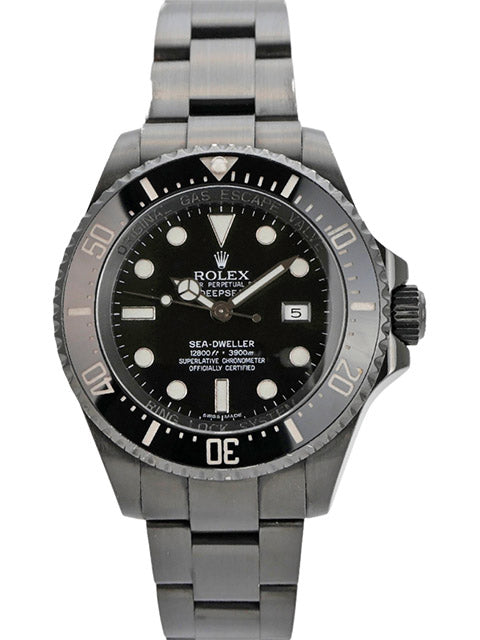 Rolex Sea-Dweller Deepsea 116660, Edelstahl, schwarzes Zifferblatt, 44 mm Gehäuse, drehbare Lünette, Automatik