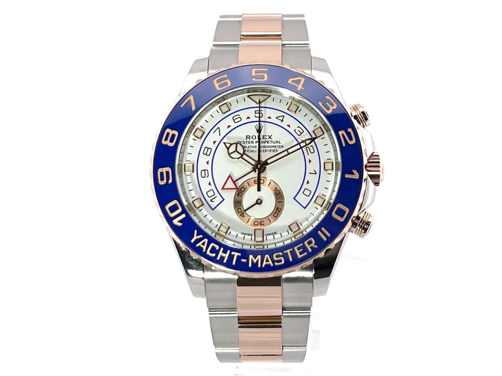 Rolex Yacht-Master II 116681 Edelstahl Everose-Gold 44 mm mit blauem Keramik Lünette, Oyster Armband aus Edelstahl und Everose-Gold