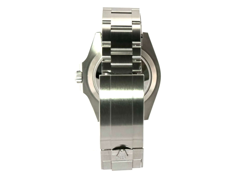 Edelstahl-Armband der Rolex Submariner 124060 No Date, Rückseite, poliert und satiniert, mit Sicherheitsfaltschließe.