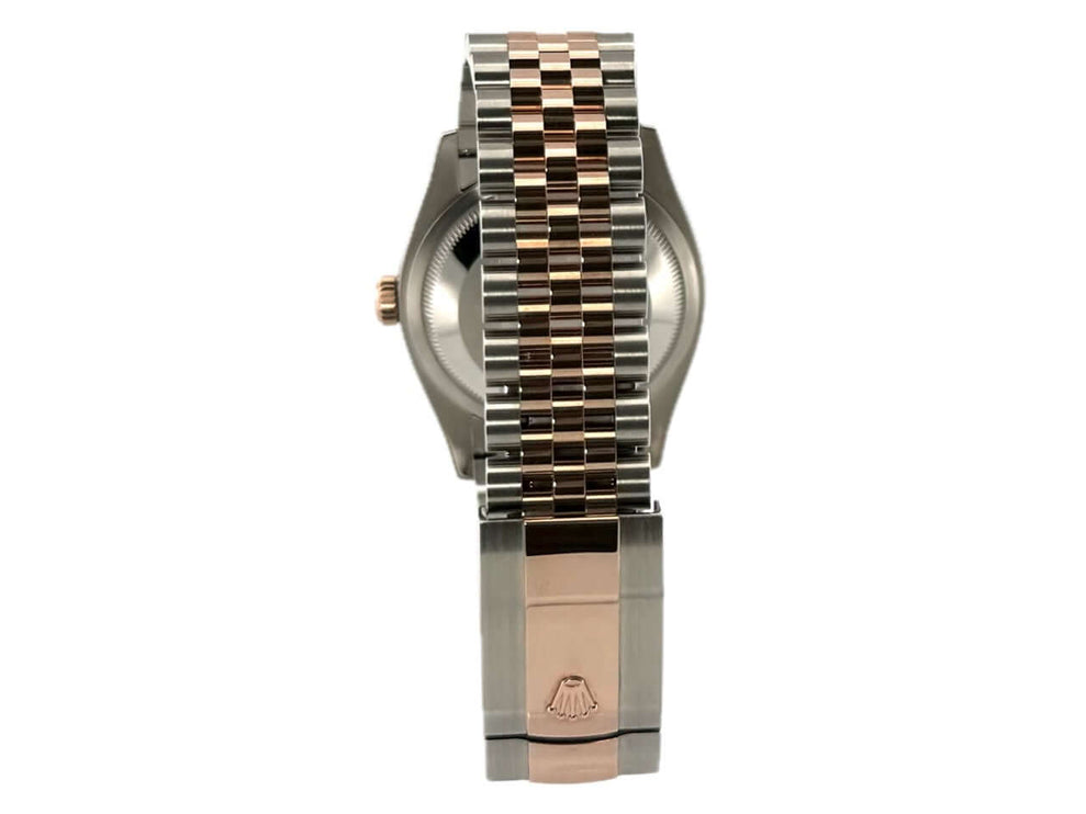 Rolex Datejust 36 Ref. 126231 Rückseite Edelstahl Everose-Gold Jubilee-Armband Faltschließe