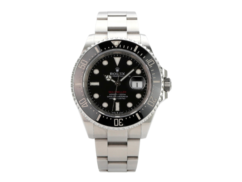 Rolex Sea-Dweller Ref. 126600, Edelstahl, schwarzes Zifferblatt, 43 mm, Automatikwerk, 2020, poliert und satiniert.