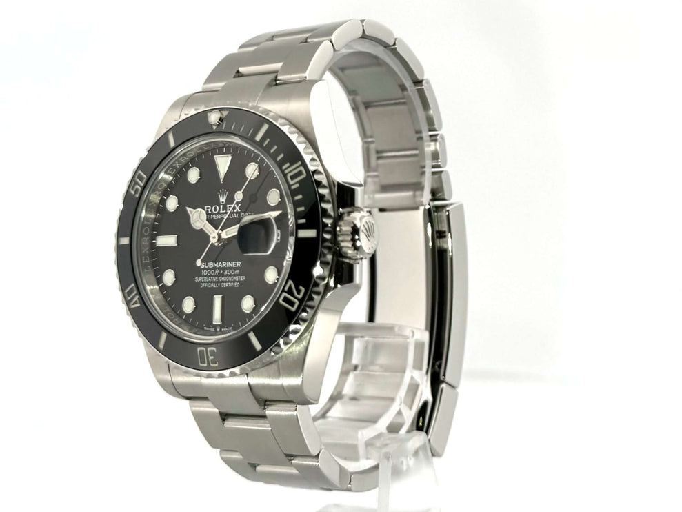 Rolex Submariner Date 126610LN 2022 Edelstahl 41mm poliert satiniert, schwarze Keramik Lünette, Leuchtindizes, Oysterarmband, Automatikwerk.