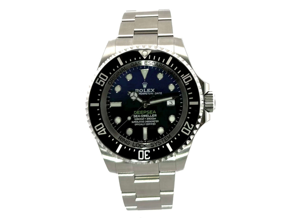 Rolex Sea-Dweller Deepsea Ref. 126660 D-Blue, poliertes und satiniertes Edelstahlgehäuse, schwarzes/blaue Zifferblatt mit Leuchtindizes