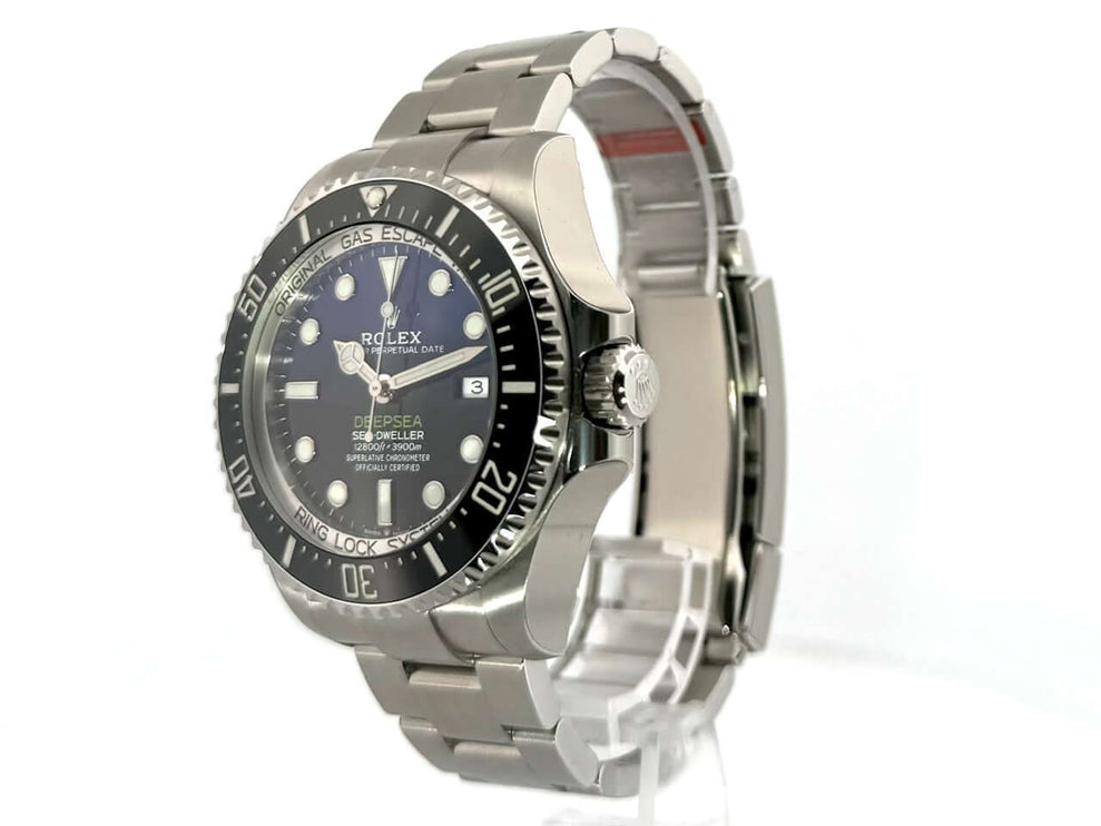 Rolex Sea-Dweller Deepsea 126660 D-Blue Uhr mit Edelstahlgehäuse, schwarze Keramik Lünette und blauen/schwarzen Zifferblatt