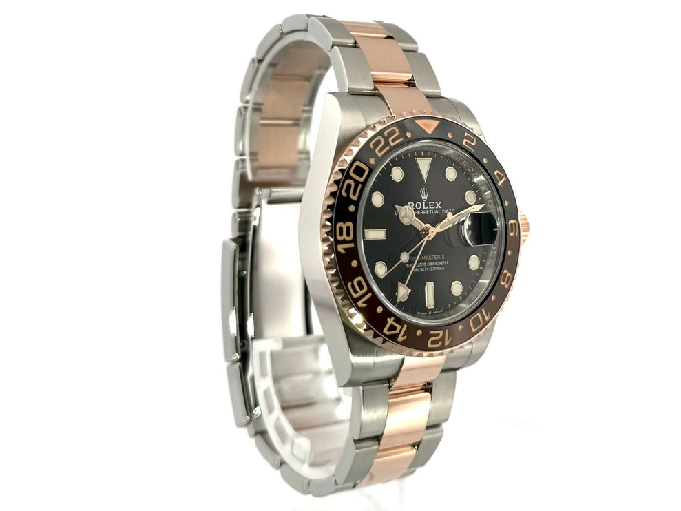 Rolex GMT-Master II Edelstahl Everose-Gold 126711CHNR, schwarzes Zifferblatt, Edelstahl / 18 kt Everose-Gold Armband, 40mm Gehäuse