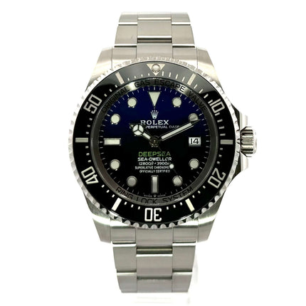 Rolex Sea-Dweller Deepsea 136660 D-Blue, Edelstahlgehäuse, schwarze Keramiklünette, Heliumventil, blaues/schwarzes Zifferblatt, Oyster-Armband