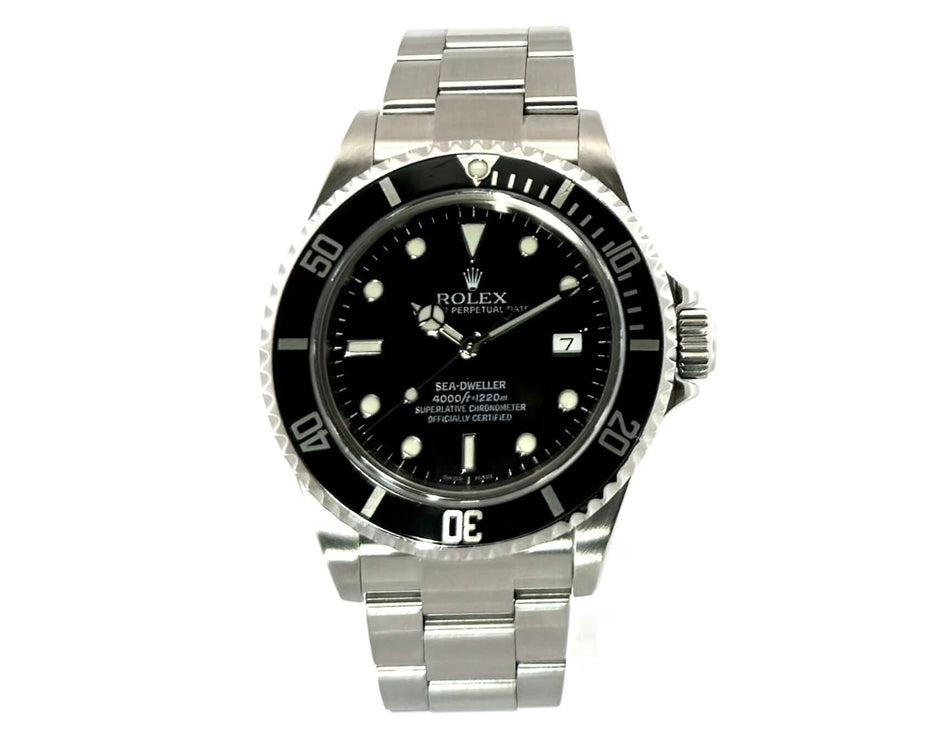 Rolex Sea-Dweller 16600 aus 2009 mit Oyster Edelstahl Armband und schwarzem Zifferblatt