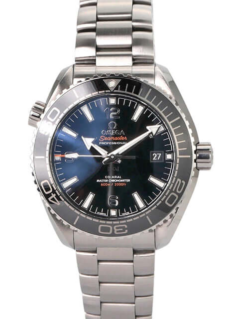 Omega Seamaster Planet Ocean 600m Master Chronometer 43.5 mm mit schwarzem Zifferblatt und Edelstahlarmband