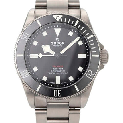 Tudor Pelagos 39 Titan Black M25407N-0001, Titan mit schwarzem Zifferblatt und drehbarer Lünette, 39 mm Gehäusedurchmesser.