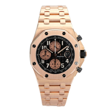 Audemars Piguet Royal Oak Offshore 26470OR.OO.1000OR.03, 42mm rotgold, schwarzes Zifferblatt, Automatikwerk, 2021.