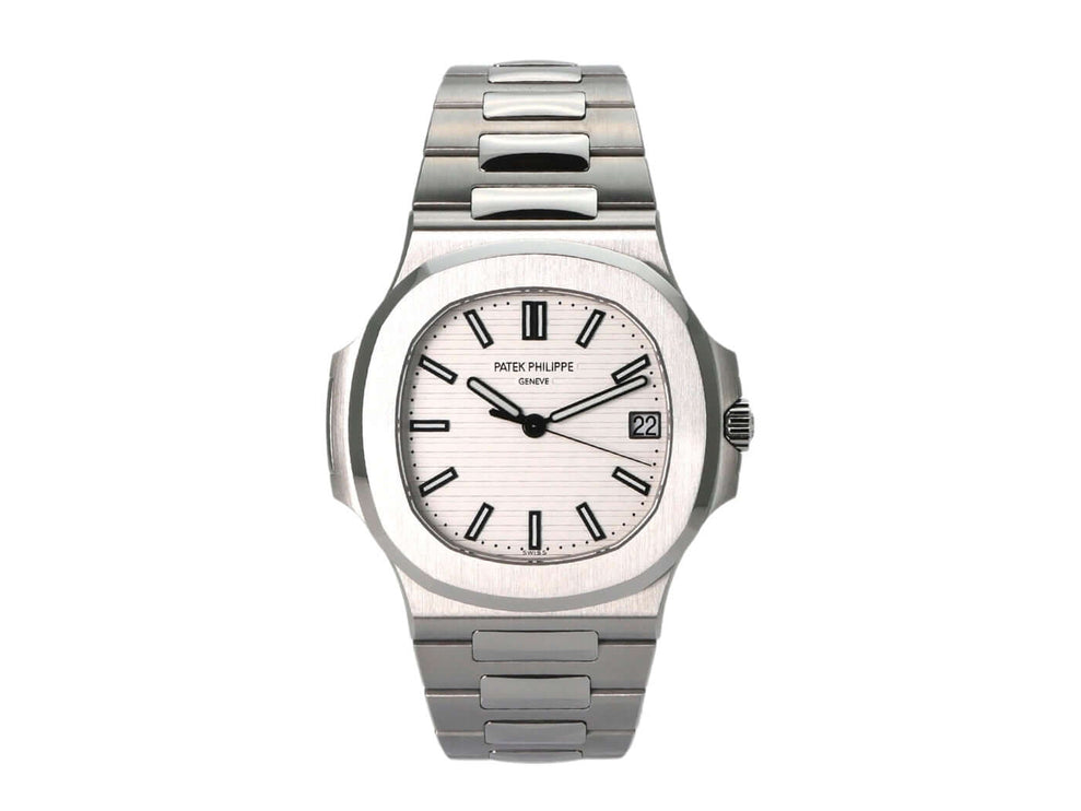 Luxuriöse Patek Philippe Nautilus 5711/1A-011 Armbanduhr, Edelstahlgehäuse, silbernes Zifferblatt, ungetragen, 2018 Modell.