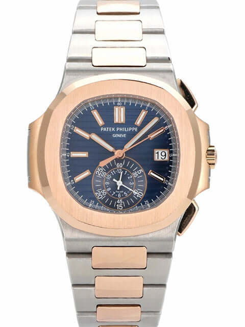 Patek Philippe Nautilus 5980/1AR-001 Edelstahl Roségold, 40,5 mm, blaues Zifferblatt, Automatik, hochwertige Verarbeitung.