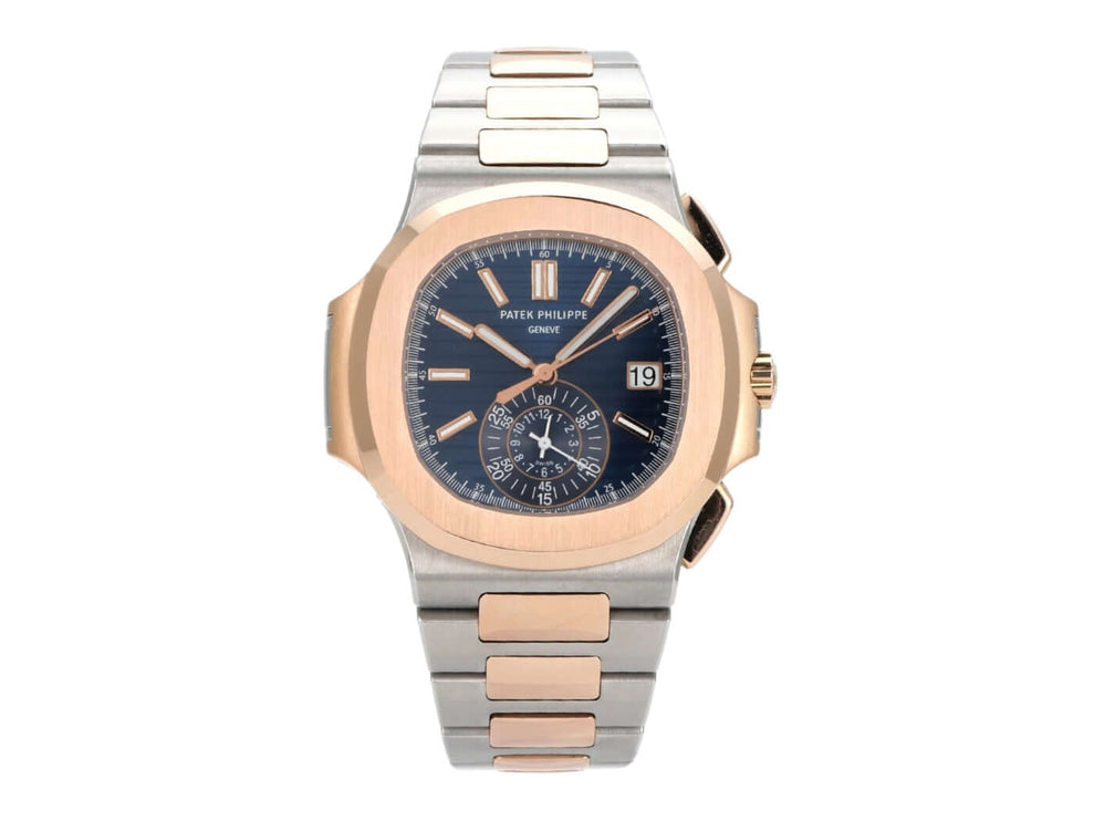 Patek Philippe Nautilus 5980/1AR-001 Edelstahl Roségold mit blauem Zifferblatt und Automatikaufzug