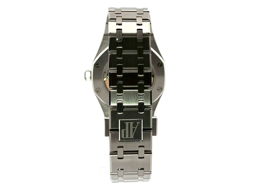 Edelstahlarmband der Audemars Piguet Royal Oak Automatik 77451ST.ZZ.1361ST.04 mit Faltschließe, Rückseite.