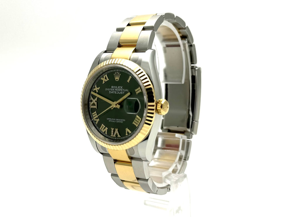 Rolex Datejust 36 126233 Olive Römisch Diamant