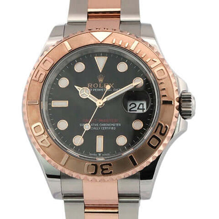 Rolex Yacht-Master 40 Oystersteel Everose-Gold 126621, schwarz Zifferblatt, Oystersteel/Everose-Gold Armband, beidseitig drehbar Lünette