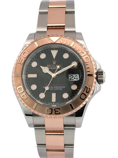 Rolex Yacht-Master 40 Oystersteel Everose-Gold 126621, schwarz Zifferblatt, Oystersteel/Everose-Gold Armband, beidseitig drehbar Lünette