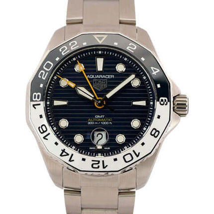 TAG Heuer Aquaracer Professional 300 GMT WBP2010.BA0632 mit blauem Zifferblatt und Edelstahlband