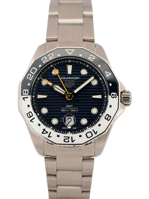 TAG Heuer Aquaracer Professional 300 GMT WBP2010.BA0632 mit blauem Zifferblatt und Edelstahlband