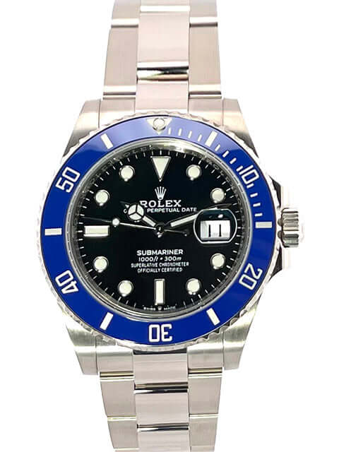 Rolex Submariner Date Weißgold 126619LB, 41 mm Gehäusedurchmesser, blau Cerachrom Lünette, schwarzes Zifferblatt, Oyster Armband