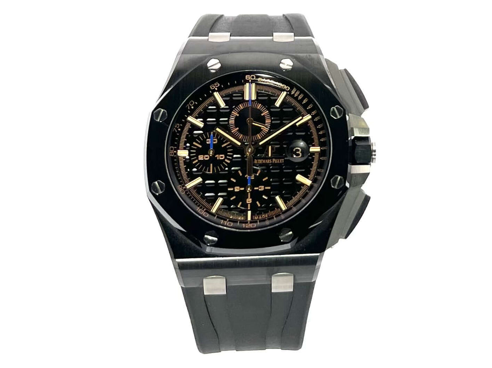 Audemars Piguet Royal Oak Offshore Chronograph 26405CE.OO.A002CA.02, Keramikgehäuse, schwarzes Zifferblatt und Kautschukband