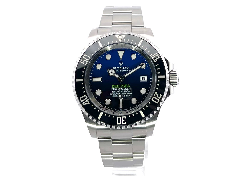 Rolex Sea-Dweller Deepsea 136660 D-Blue Uhr mit Edelstahlband und blau-schwarzem Zifferblatt