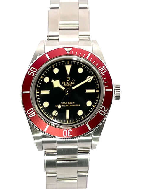 Tudor Black Bay 7941A1A0RU-0001 Edelstahl Gehäuse, rote Lünette, schwarzes Zifferblatt, Edelstahlband, Automatikwerk MT5602-U