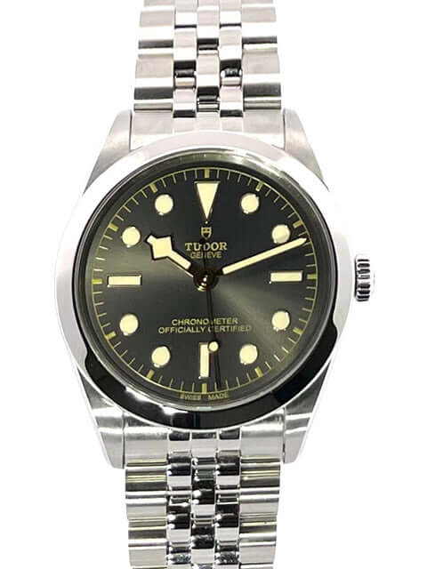 Tudor Black Bay 36 Ref. M79640-0001 Armbanduhr aus Edelstahl mit grauem Zifferblatt, Automatikaufzug und Leuchtzeigern